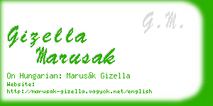 gizella marusak business card